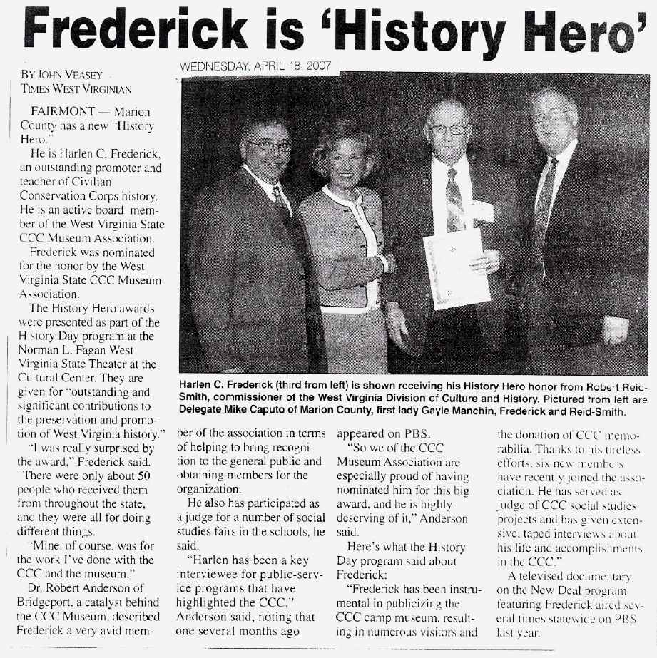 Frederick History Hero
