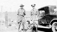 Camp officers, Captain Beall and Lt Robinson in 1935.