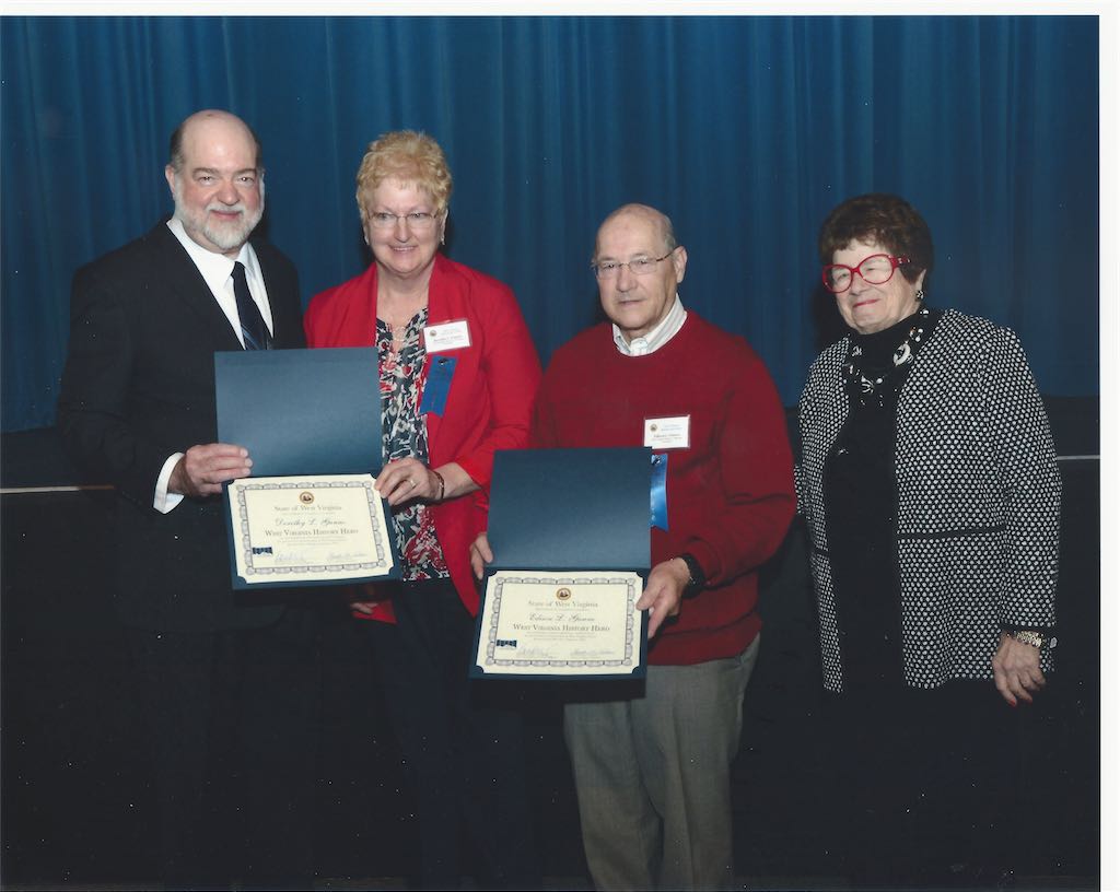 Two of our Board Members, Dorothy and Edison Gunno, were nominated for West Virginia History Hero and were selected for 2016. They received the award in Charleston, representing our CCC.